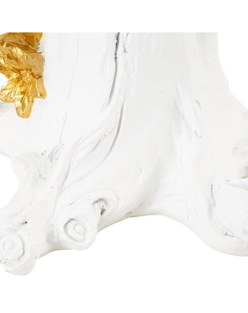 Lampe perroquet doré/blanc - 55.8x24.2x24.2 cm