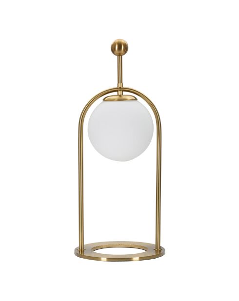 Lampe de table Glamy doré/blanc - 39x23x23 cm