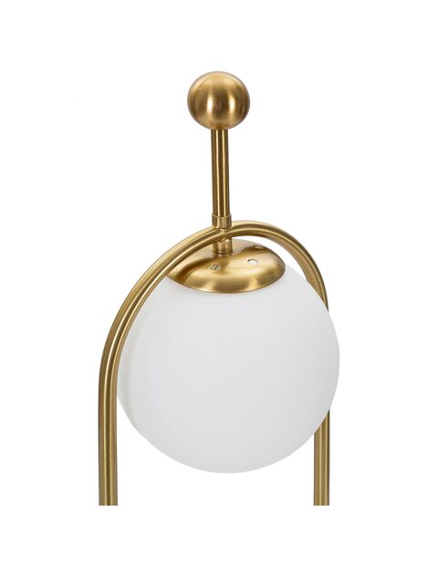 Lampe de table Glamy doré/blanc - 39x23x23 cm