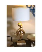 Lampe de table Octopus doré/blanc - 55x33x40 cm