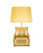 Lampe de chevet  dorée - 41.2x30.2x44.7 cm