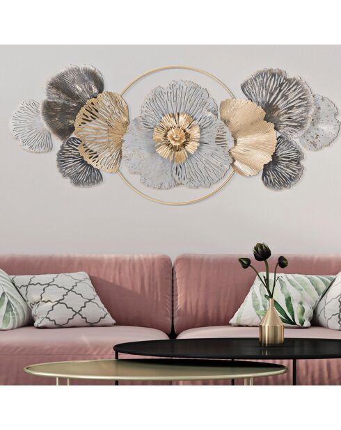 Panneau en fer Roxy multicolore - 134x9.5x59 cm