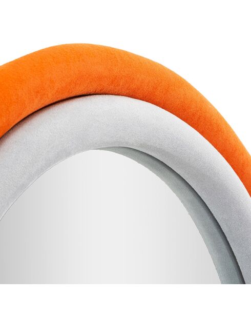 Specchio arancione multicolore - 86x67x9 cm