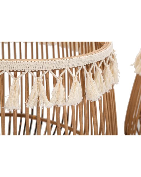 Paniers fuji marron - 48.5x48.5x41.5 cm