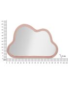 Miroir Mural Nuage rose - 96x67x7.5 cm