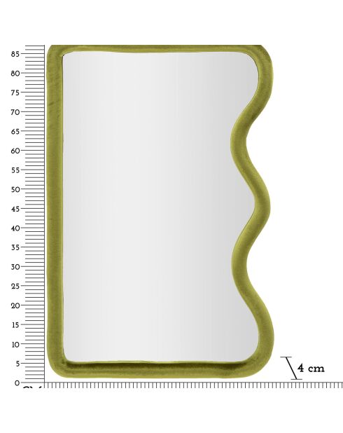 Miroir Mural Tod vert - 96x67x7.5 cm