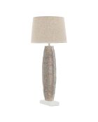 Lampe de table résine doré/blanc - 30-35x17.5-35x84-35 cm