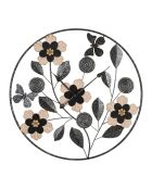 Horloge Murale Divaker marron/noir - 68x5x68 cm