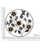 Horloge Murale Divaker marron/noir - 68x5x68 cm