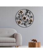 Horloge Murale Divaker marron/noir - 68x5x68 cm