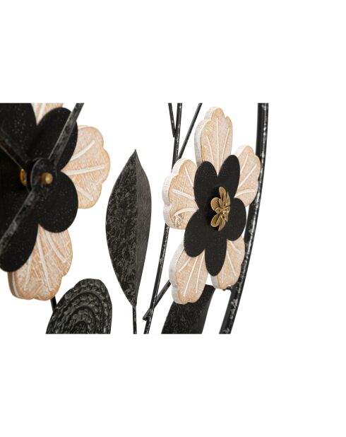 Orologio da parete Divaker marrone/nero - 68x5x68 cm