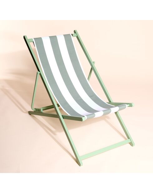 Housse de chilienne Riviera jade - 43x144 cm