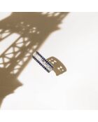 Bague Melisandre Diamant 0.059 ct & Saphir 0.68 ct or blanc