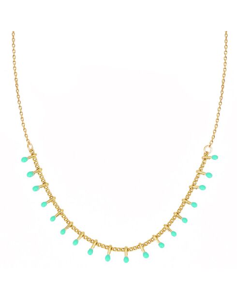 Collier Alegria en Laiton doré & Email
