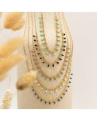 Collier Alegria en Laiton doré & Email