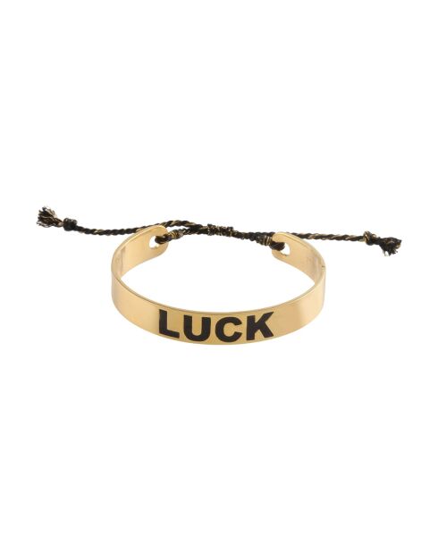 Bracelet Luck en plaqué Or laqué noir