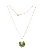 Collier mini Luck en plaqué Or laqué sapin