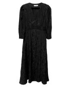 Robe Alya brodée ton sur ton noire