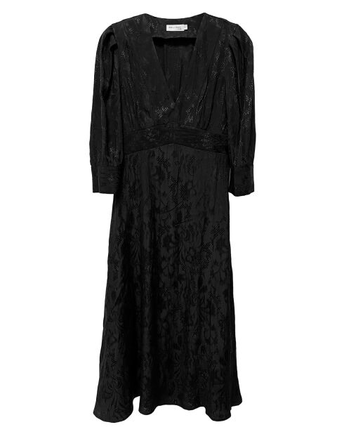 Robe Alya brodée ton sur ton noire