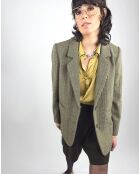 Veste en Laine mélangée Zélie verte