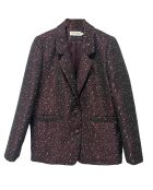 Veste Lina léopard bordeaux