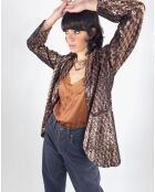 Veste en sequins Louna café