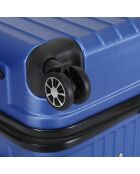 2 valigie doppie Bari 55/65 cm blu a 4 ruote