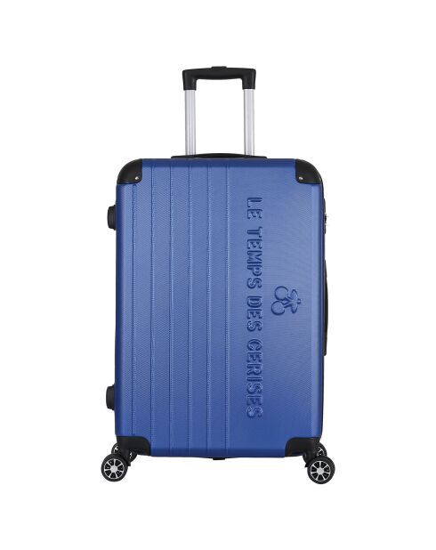 Valise Cabine 4 roues doubles Bari 55 cm bleue