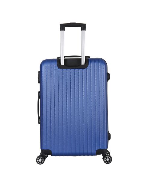 Valise Cabine 4 roues doubles Bari 55 cm bleue