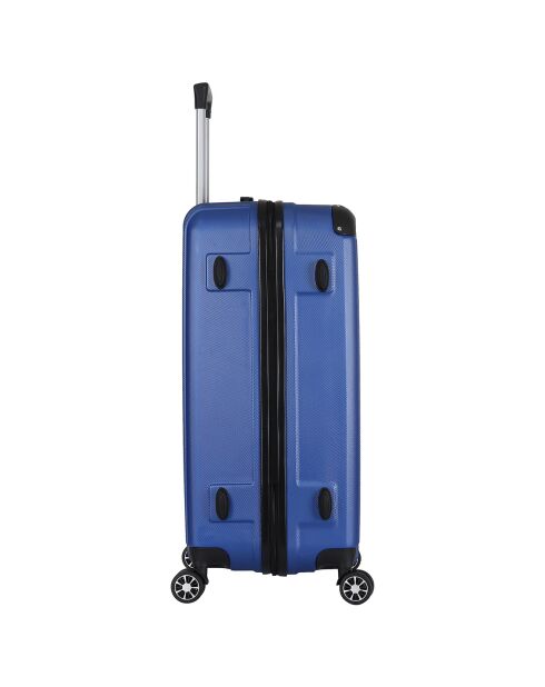 Valise Cabine 4 roues doubles Bari 55 cm bleue