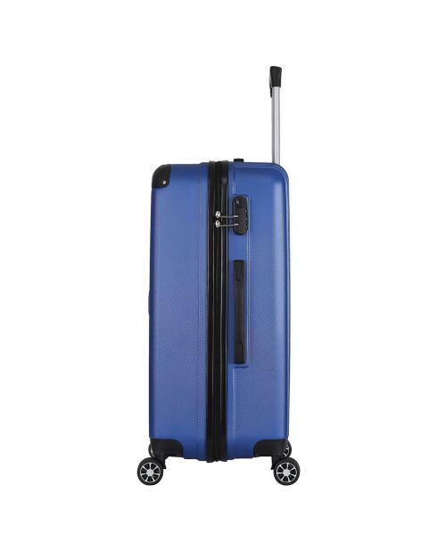Valise Cabine 4 roues doubles Bari 55 cm bleue
