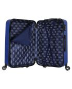 Valise Cabine 4 roues doubles Bari 55 cm bleue