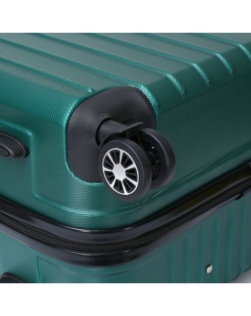 Maleta de cabina 4 ruedas dobles Bari 55 cm verde caqui