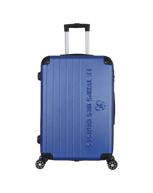 Valigia Bari Medium Stay con 4 ruote doppie 65 cm blu