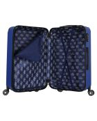 Valigia Bari Medium Stay con 4 ruote doppie 65 cm blu