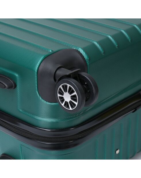 Maleta Bari Long Stay con 4 ruedas dobles, 75 cm, color verde caqui