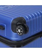 Valise Cabine 4 roues doubles Corsa 55 cm bleue