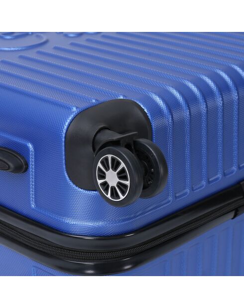 Valise Cabine 4 roues doubles Corsa 55 cm bleue