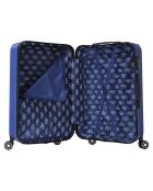 Valise Cabine 4 roues doubles Corsa 55 cm bleue