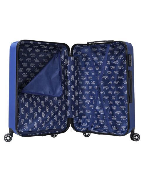 Valise Cabine 4 roues doubles Corsa 55 cm bleue