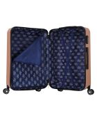 Valise Moyen Séjour 4 roues doubles Corsa 65 cm dorée