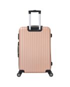 Valise Moyen Séjour 4 roues doubles Corsa 65 cm dorée