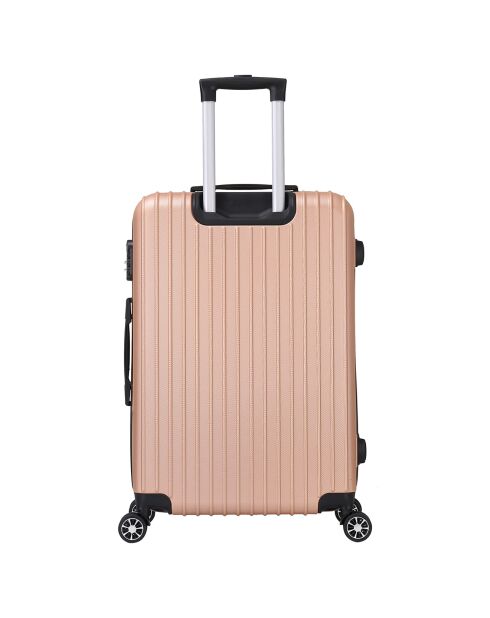 Valise Moyen Séjour 4 roues doubles Corsa 65 cm dorée