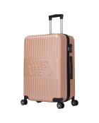 Valise Moyen Séjour 4 roues doubles Corsa 65 cm dorée