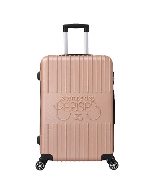 Valise Moyen Séjour 4 roues doubles Corsa 65 cm dorée