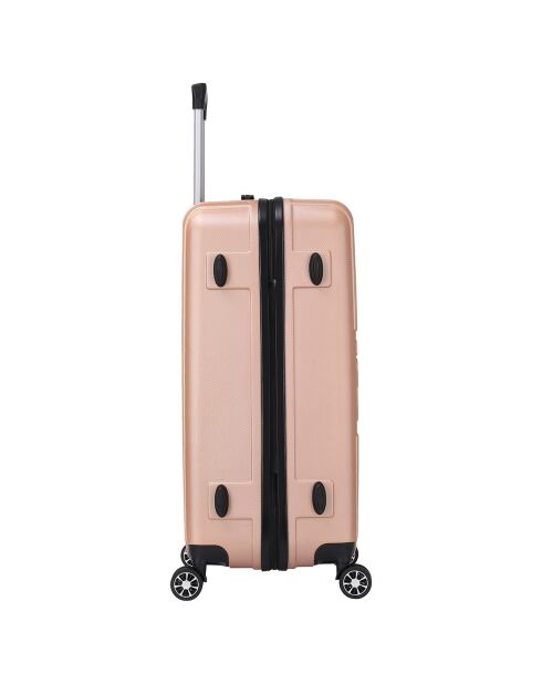 Valise Moyen Séjour 4 roues doubles Corsa 65 cm dorée