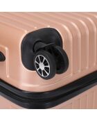 Valise Moyen Séjour 4 roues doubles Corsa 65 cm dorée