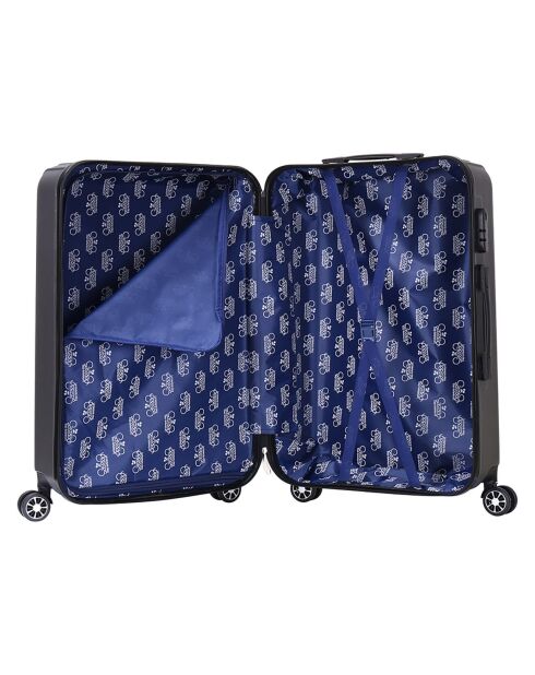 Valise Cabine 4 roues doubles Corsa 55 cm gris foncé