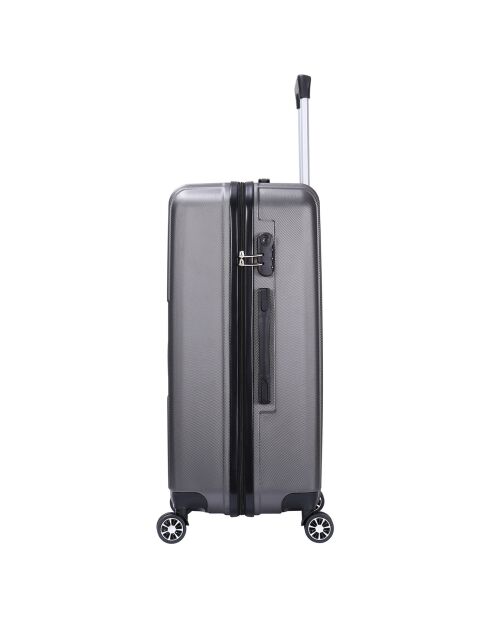 Valise Cabine 4 roues doubles Corsa 55 cm gris foncé