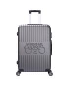 Valise Cabine 4 roues doubles Corsa 55 cm gris foncé